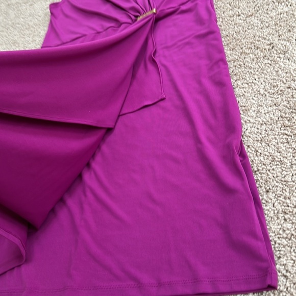 New! Michael Michel Kors large peony faux wrap dress. - Picture 9 of 9